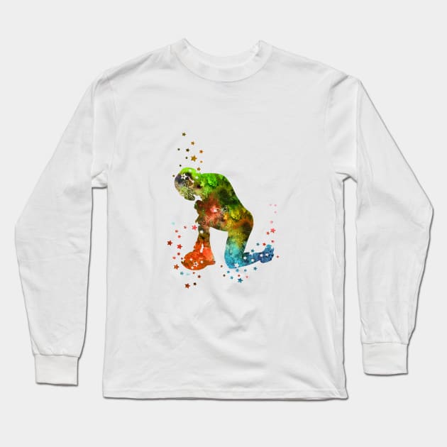 Rugby player Long Sleeve T-Shirt by RosaliArt